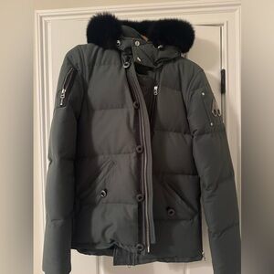 Moose Knuckles Green Puffer Jacket